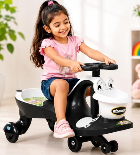 Image of Wishmaster Swing Magic Panda Car for Kids, Twister Ride on, Non Battery Operated Baby Push Rider Without Music & Light | Self-Balancing Twist Steering | Age 2-8 Years