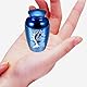 6.5cm Mini Einäscherung Asche Urne Kleine Aluminiumlegierung Beerdigung Andenken Haustier Menschliche Asche Haar Gedenk Aufbewahrung Halter(Blau)