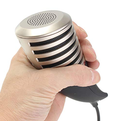 プロフェッショナルマイク ライブゲームのゲームマイク電動式ワンウェイ個人ボーカルマイク ワイヤレスマイクハンドヘルド (色 : White, Size : One size)