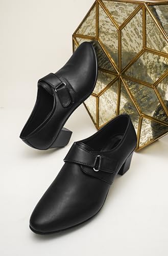 Image of TRYME Collection Bellies Comfortable Stylish Solid Block Heel Slip-On Formal Shoes for Womens & Girls
