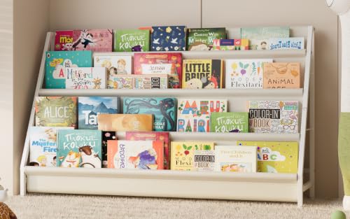 Image of 4-Tier Extended Kids Bookshelf, Book Shelf for kids rooms，bookshelf for kid