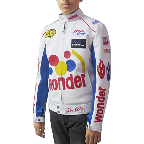 Boys Ricky Bobby Wonder Jacket - Racing Nights The Bread Speed White PU Leather Jacket For Kids4