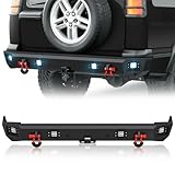 YZONA Rear Bumper Compatible with 1999-2004 Land Rover Discovery 2 Off-Road Rear Bumper Built-in 2
