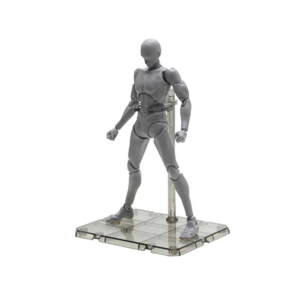 Verve Jelly Action Figure Display Stands 8Pcs Assembly Action Figure Holder Clear Action Base Model Support Stand Base Doll Model Support Rack for 1/144 HG/RG Gundam Figure Model Toy - Image 2