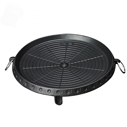 ZHZXBDGQ Sartén para barbacoa con superficie recubierta de piedra Maifan, sartén antiadherente para interior y exterior, 12.5 pulgadas