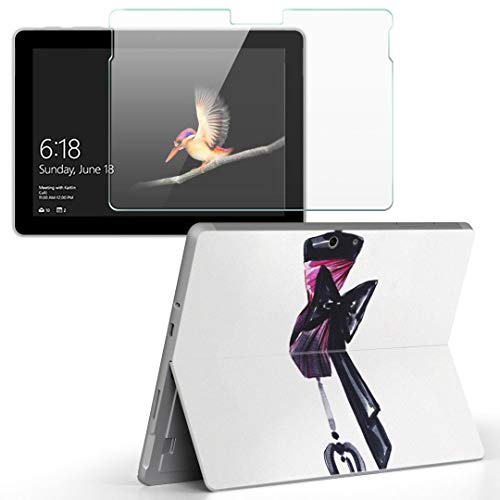 igsticker Surface Go/Surface Go 2 専用スキンシール ガラスフィルム セット 液晶保護 フィルム ステッカー アクセサリー 保護 010851 ファッション おしゃれ リボン
