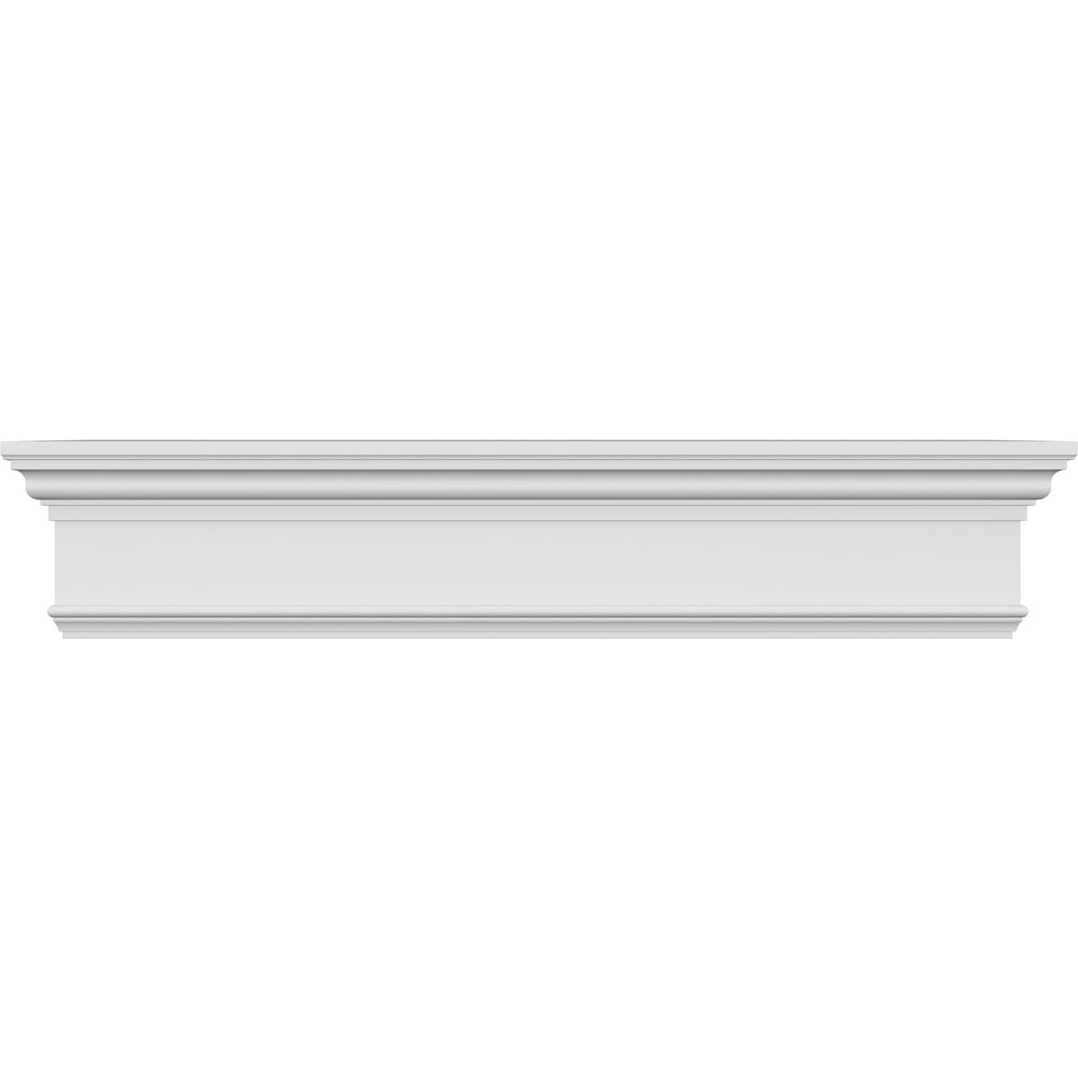 Ekena Millwork CRH07X87 87-Inch Bottom Width x 90 1/2-Inch Top Width x 7 1/4-Inch H x 1-Inch P Crosshead with Trim