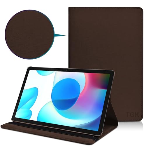 Image of Flip Cover for Realme Pad 10.4 inch Tablet 360 Degree Rotating Stand Case Cover (Brown)