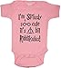 I'm Siriusly Soo Cute It's A Bit Riddikulus Funny Harry Potter Baby Wizard Onesie (Boys and Girls) by BeeGeeTees (6 Months, 3 Pink)