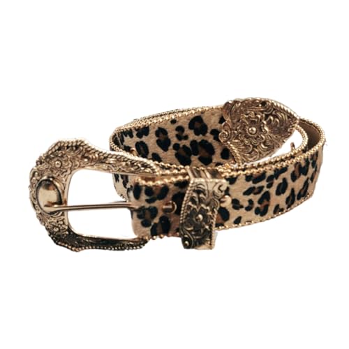 HUIFACAI Leopard Print Waist Belt for Women - Adjustable, Perfect for Casual Wear & Parties - Leopard Pattern, Unisex-Adults, 101*3.8cm
