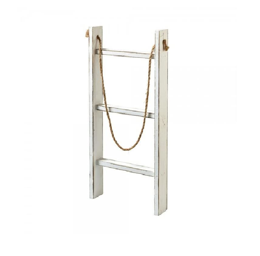 Florissima Deko-Leiter Wandleiter Holz 56 cm zum Hängen weiß...