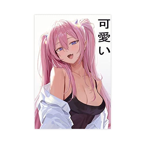 FISH DRAGATE Kawaii Anime Girl 2 Leinwand-Poster, Wandkunst, Dekoration,...