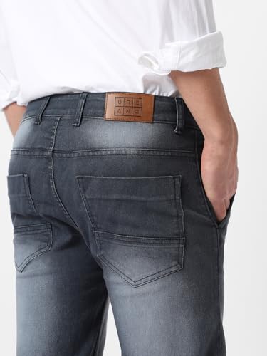 Image of Urbano Fashion Men's Regular Fit Washed Jeans Stretchable