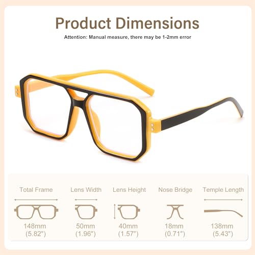 Image of FEISEDY Blue Light Blocking Glasses, Aviator Frame Computer Reading /Gaming /TV /Phones Glasses for Women Men B0165