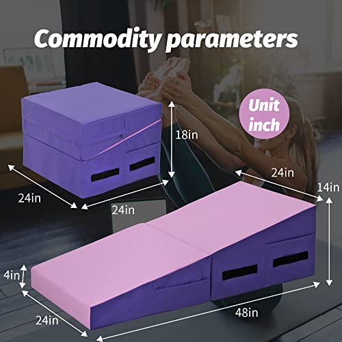 Bestmassage 48X24 INCH GYMNASTICS MAT Gymnastics Mat Incline Mat Tumbling Mat Folding Gymnastic Tumbling Mat Indoor/Outdoor Exercise Mat Home Gym Yoga Mat thumb #6