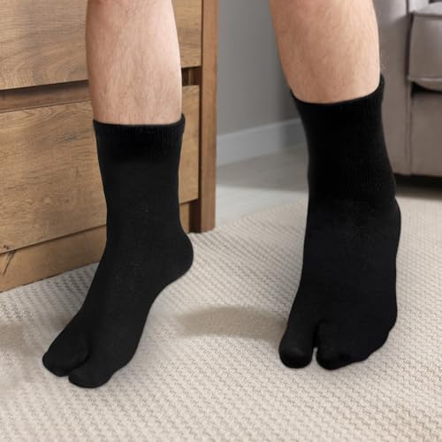 4 Pairs Unisex Split Toe Cotton Tabi Sock Split Toe Sock Japan Tabi Socks Flip Flop Socks for Flip Flop Geta3