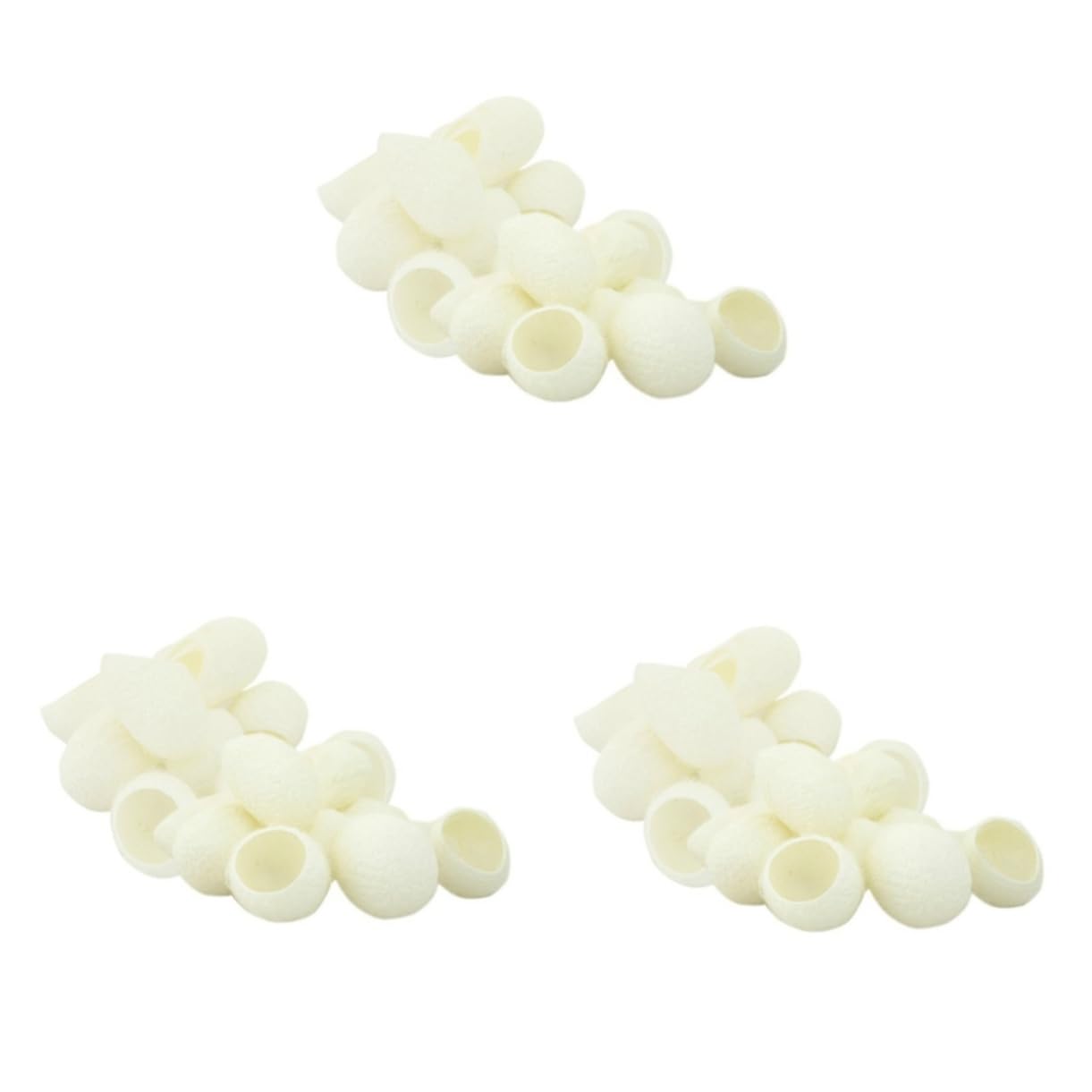 3 Sets Gesichtsreinigung Gesichtspeeling Peeling Naturseide Schönheitspflege Reinigung Seide Mitesser Entfernung 200 Stück * 3