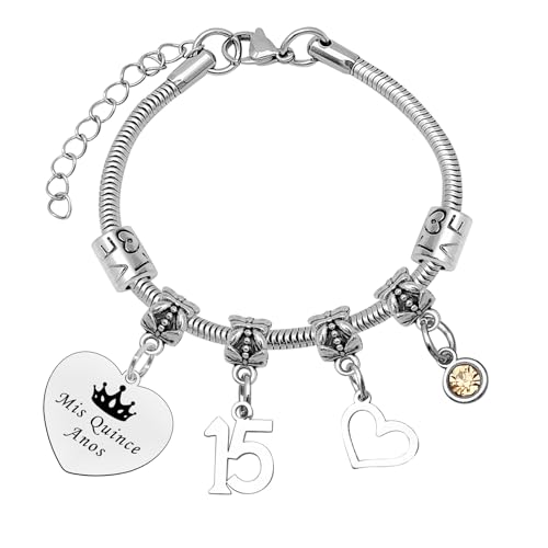Quinceanera Gifts Jewelry 15th Birthday Gift Sweet 15 Gifts Fifteen Years Old Gift for Birthday Sweet 15 Quinceanera Present Happy 15th Present for Friend Sister Daughter