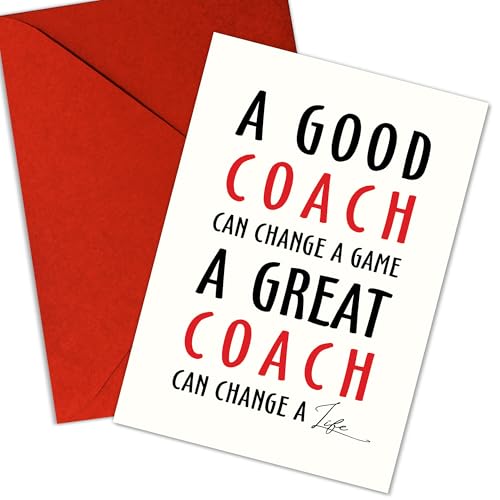 Thank You Coach Greeting Card A Good Coach Can Change