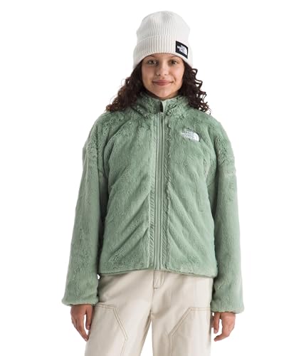 Image of THE NORTH FACE Girls Reversible Shasta Full Zip Jacket | Puffer Coat With Synthetic Insulation, Fleece Lined, Water Repellent