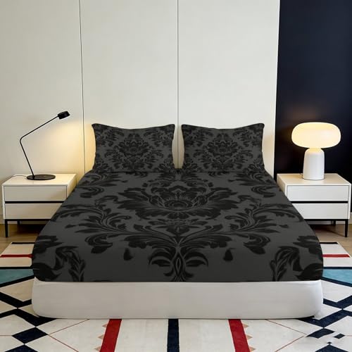 Drap-housse microfibre baroque pour créer un cocon de douceur