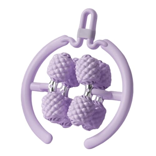 Rouleau de massage à 8 roues violet Sharplace pour cuisses et bras