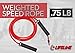 Lifeline Fitness Weighted Speed Rope - Jump Rope for Home Gym - Tone Muscles and Burn Fat with Adjustable Lengths - Two Weight Levels Available 0.75 lbs.