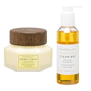 Farmacy Honey Halo & Clean Bee Bundle – Ceramide Face Moisturizer & Gentle Facial Cleanser