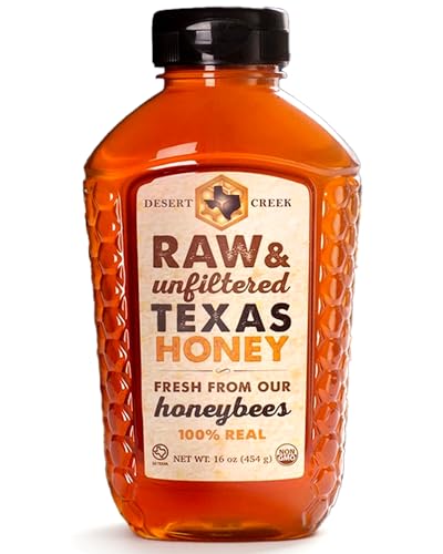 ★Desert Creek Raw Unfiltered Texas Honey, 16oz