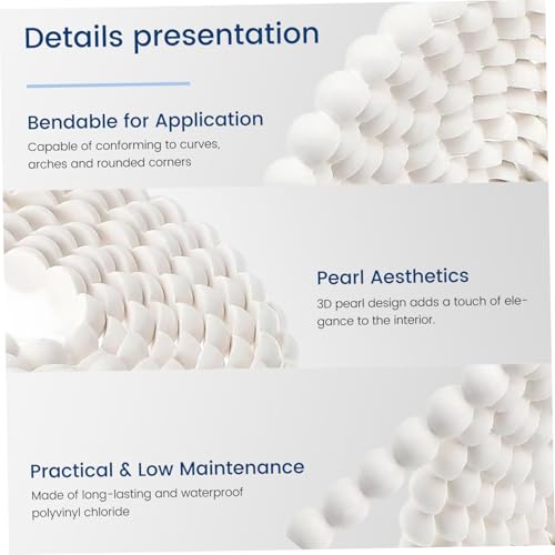 Moldura de pared autoadhesiva de PVC flexible de 10 pies 4