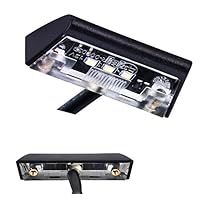 Mini LED Kennzeichenleuchte schwarz universal Motorrad Auto Quad Anhänger 12V e-geprüft 12V