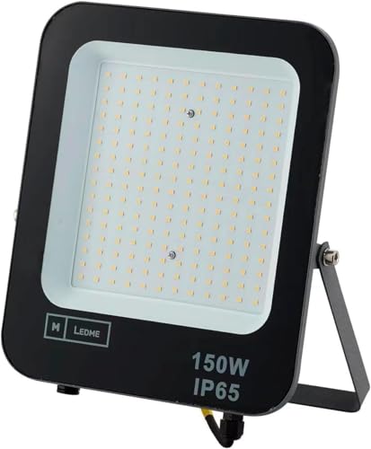 M Ledme - Foco Proyector LED Napoli 150W, 18.000 lumen, IP65 Regulable, Color Luz neutra (4500k), Iluminación exterior, De uso para jardín, patios, parking, hotel, naves etc.