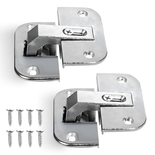 Bisagras de esquina de corte circular 343.90.710, ángulo de apertura de 78 grados, repuesto para bisagras Mepla SSP serie 17, 19 y 21 para armarios de esquina, bisagra de puerta oculta ajustable