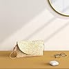 LHHMZ Pochette en paille pour femme Sacs à main d'été Sacs à bandoulière en paille tissée Pochette de plage #1