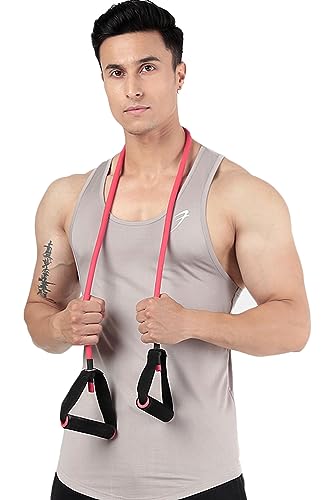 Image of FUAARK Surge Slim Fit Solid Gym Tank Tops for Men