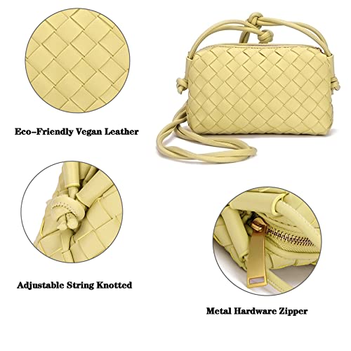 Image of ZEDIUH Woven Crossbody Shoulderbag, Small Vegan Leather Purse