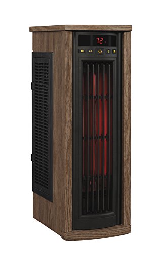 Duraflame 5HM7000-PO78 Portable Electric Infrared Quartz Oscillating Tower Heater, Oak - //coolthings.us