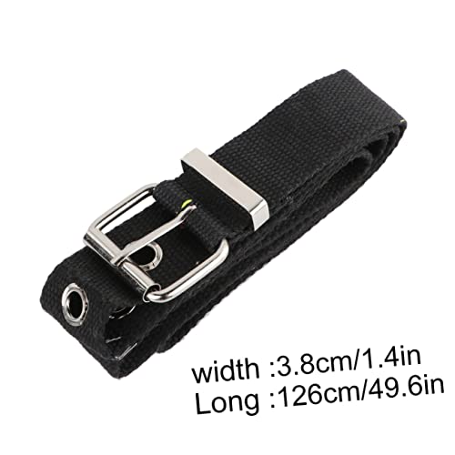 GALPADA 1pc Wide Nylon Canvas Waist Belt for Women Decorative Waistband for Jeans and Pants Lightweight and Breathable Buckle Design2