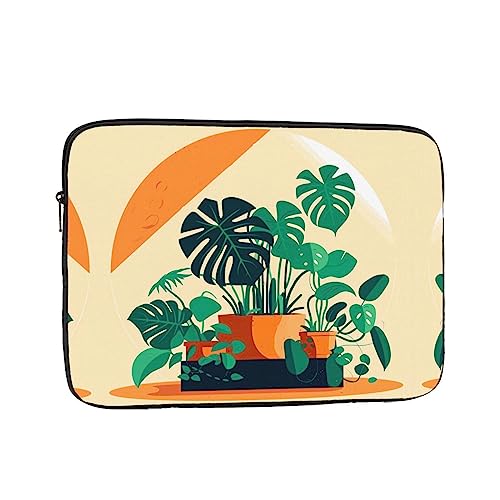 Cartoon Turtle Back Bamboo Laptop Sleeve Case 15 Inch Suitable For Notebook Computer Tablet Traveling Carrying Simple Case