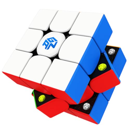 Bukefuno GAN 356 M Lite 3x3 Cubo mágico de velocidad magnética sin pegatinas GAN356 M 3x3 Rompecabezas de velocidad de cubo GAN 356M Magic (versión lite. 2020)