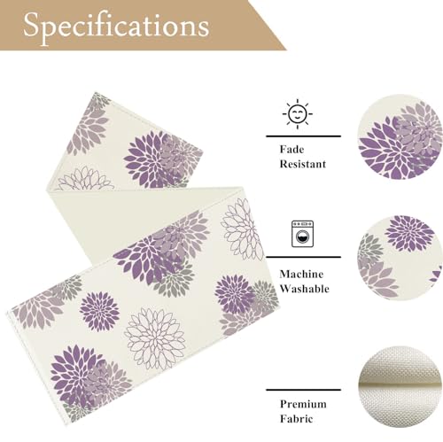 Chemin de table dahlia violet pour sublimer une table terne