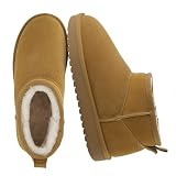 CUSHIONAIRE Hip-3 Genuine Suede Leather Ankle Boots for...