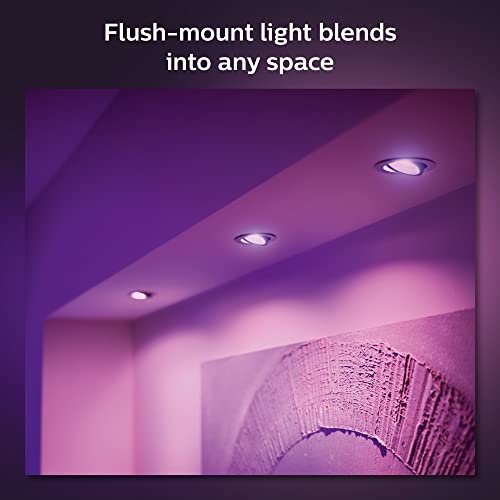Philips Hue Centura Einbauspots, Rund, 3er Pack, Alu – Ansicht 3