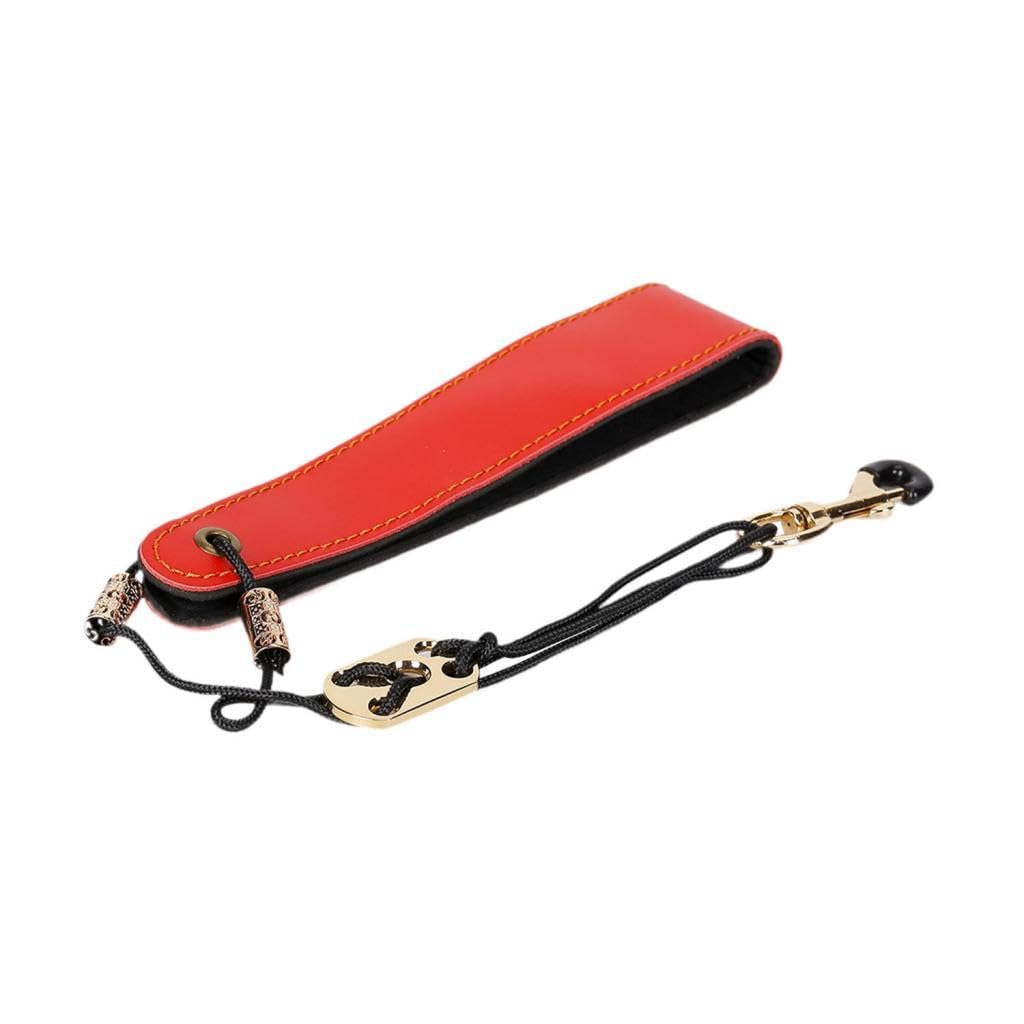 Colaxi Saxophone Neck Strap Wind Instrument Strap Replacement Lightweight Ergonomic Sax Brace Strap Adjustable for Stage Performance, red