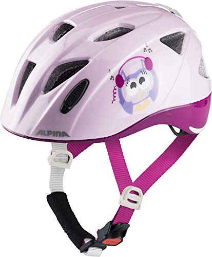 Alpina XIMO Flash Casque de Cyclisme Fille, Happy-owles, 45-49