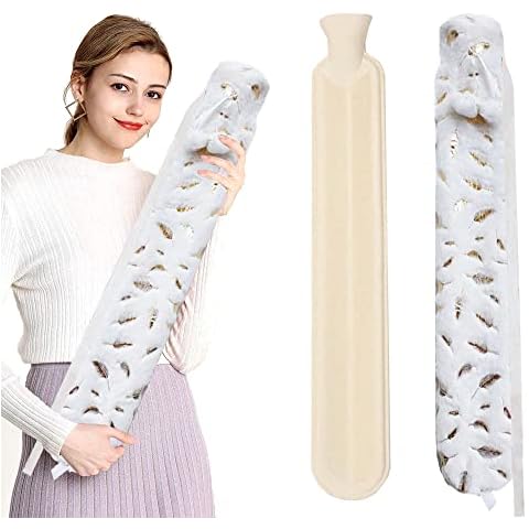 Anyingkai Lange Wärmflasche Baumwolle,Lange Wärmflasche Mit Cover