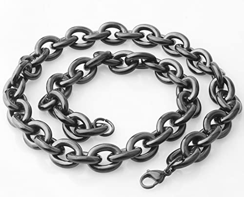 Collier chaîne en acier inoxydable massif, finitions de haute précision