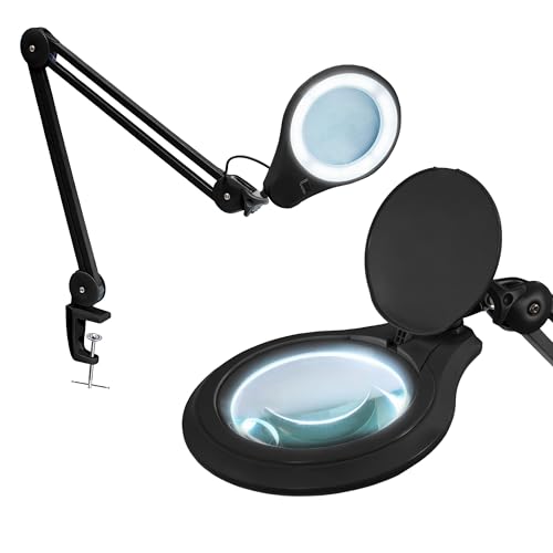 Lampe loupe LED 1200 lumens Neatfi 8 dioptries pour loisirs créatifs couture et lecture