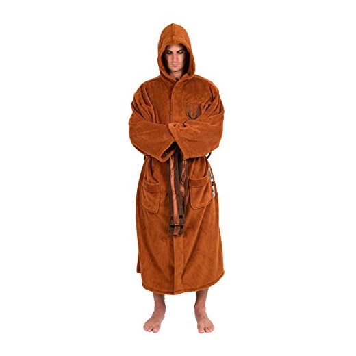 Star Wars Jedi Master Hooded Bathrobe For Adults | Big And Tall XXXL