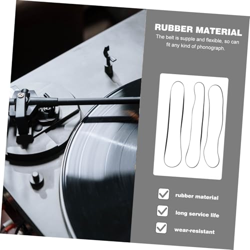 Remplacement pour lecteur vinyle avec ces 18 ceintures de caoutchouc souples noires - 7
